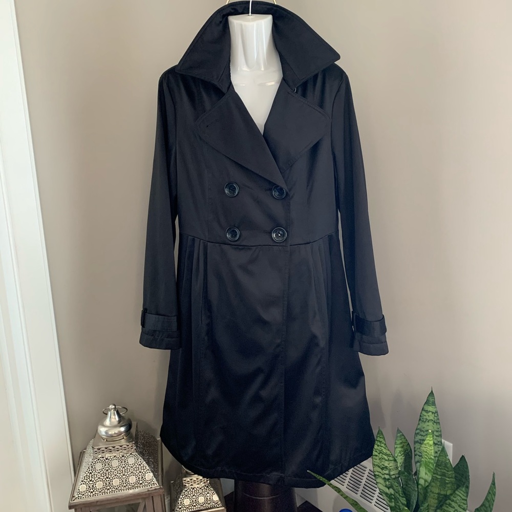 AXCESS by Liz Claiborne, Satin Trench Coat - medium